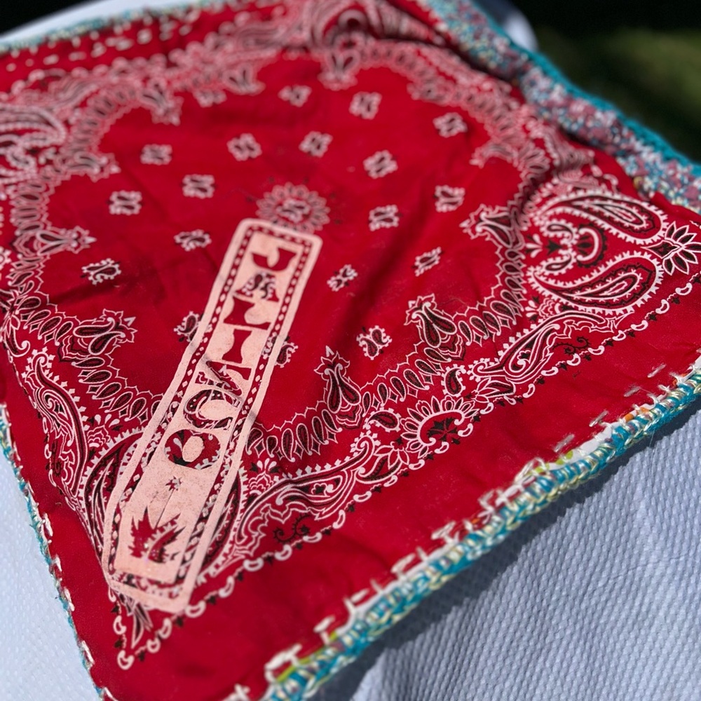 “Jalisco “ Red Bandana Crossbody Bag - Picture 2 of 6